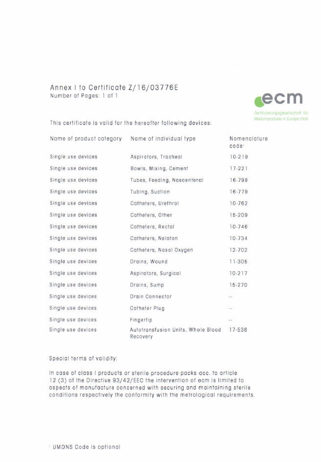 Mascia Brunelli - Medicale - certificates